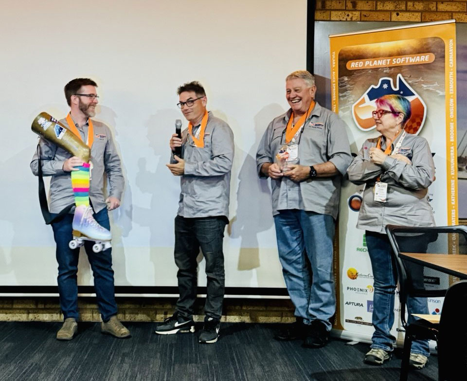 Team ZIC Scott Palmer and Adam Dean, Wacky Warbo's Ian and Connie Warburton